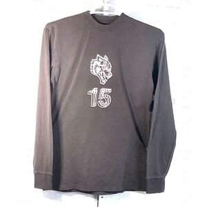 Vintage Darc Sport Life Moves Fast V2 Premium Shirt Mens S Wolf Gray Long Sleeve
